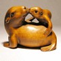 Sea Lion Wooden Netsuke