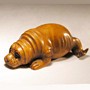 Sea Lion Wooden Netsuke