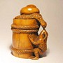 Wood Netsuke--Snail & Whelk 