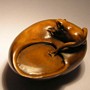 Wood Netsuke--Snail & Whelk 