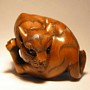 Wooden Netsuke--Tiger