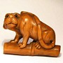 Wooden Netsuke--Tiger