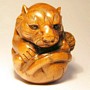 Wooden Netsuke--Tiger