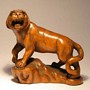 Wooden Netsuke--Tiger