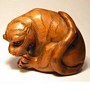 Wooden Netsuke--Tiger