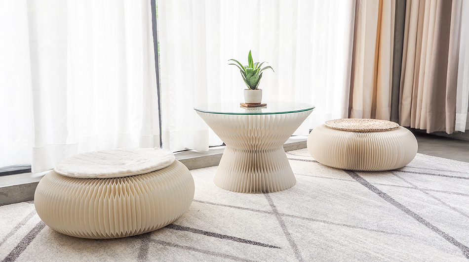 Paper Made Floading Floor Cushion ST06