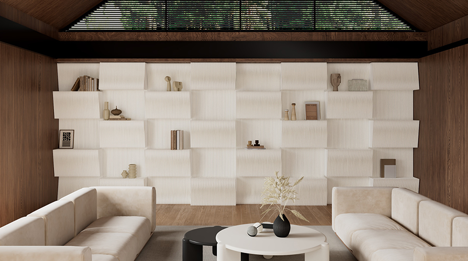 Chessboard Paper Made Folding Screen SC07