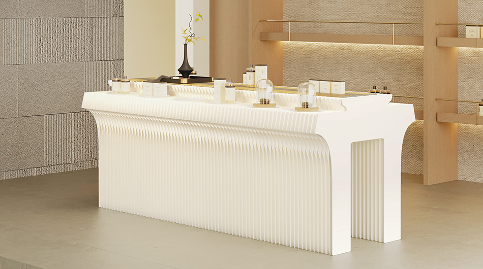 Zen Style Kraft Paper Made Folding Display Stand BS16