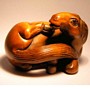 Wooden Netsuk--Horse