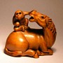 Wooden Netsuk--Horse