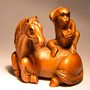 Wooden Netsuk--Horse
